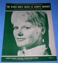 Petula Clark Sheet Music The Other Man&#39;s Grass Is Always Greener Vintage 1967 - £27.86 GBP