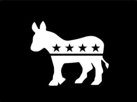 DEMOCRATIC PARTY Donkey Vinyl Decal Car Sticker Wall Truck CHOOSE SIZE C... - £2.17 GBP+