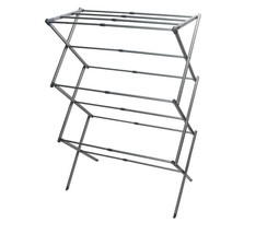 3 Tier Extendable Clothes Airer 7.5 Foldable Clothes Drying Rack Laundry Airer - £22.69 GBP