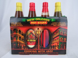 RARE! New Orleans hot sauce GLASS COLLECTIBLE BOTTLE New Old Stock Jazz - $29.99
