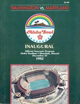 1982 Inaugural Aloha Bowl Game Program Washington Maryland RARE VHTF - £90.06 GBP