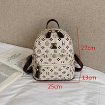 European and American style Small Backpack Classic Flower Backpack Cute Rivet Le - £32.71 GBP
