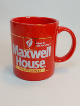 Vintage 1970 Maxwell House Instant Coffee Cup Mug Red Japan - £9.57 GBP