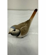Vintage Lomonosov Sitting White Blue Grey Bird Longtailed Tit Figurine USSR - $138.80 CAD