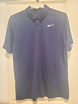 Nike Golf Polo Dri Fit Standard Fit Navy Blue Athletic Shirt Mens Size XL - £26.42 GBP