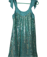 Betsey Johnson turquoise Blue Evening Dress with Sequins - £43.26 GBP