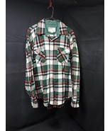 1970s Montgomery Ward Christmas Buffalo Plaid 100% Wool Shirt Size XL TA... - €32,17 EUR