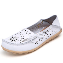 Women&#39;s Flats Shoes Women loafers  Ladies Shoes Slip on Flats 9 color Leather Sh - £22.37 GBP