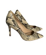 Sam Edelman Snake Print Hazel Pointed Toe Pumps Womens Size 7 Heels Leather - £45.80 GBP