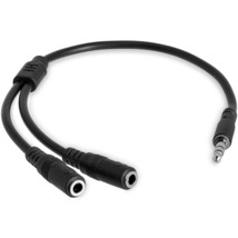 StarTech.com 3.5mm Audio Extension Cable - Slim Audio Splitter Y Cable and Headp - £17.52 GBP
