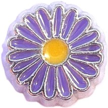 Blue And Yellow Daisy Floating Locket Charm - £1.93 GBP