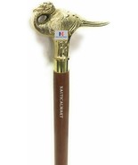 Medieval Epic Swan Walking Stick w/Brown Beechwood Shaft - Brass - €80,29 EUR