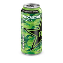 24 Cans of Rockstar Revolt Green Apple Flavored Energy Drink 473ml / 16 ... - £90.72 GBP