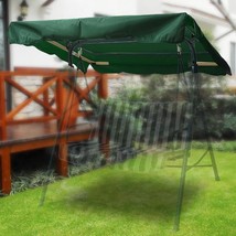 Green Flexzion Swing Canopy Cover (77&quot; X 43&quot;) - Deluxe Polyester Top Replacement - £35.95 GBP