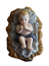 Kirkland Nativity 75177 Replacement Porcelain Baby Jesus Manger 2.5&quot; Blu... - $265.95 MXN
