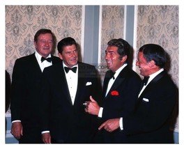 President Ronald Reagan, John Wayne, D EAN Martin &amp; Frank Sinatra 1977 8X10 Photo - £6.67 GBP