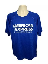 2018 American Express NYC Corporate Challenge Adult Medium Blue Jersey - £11.67 GBP