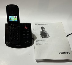 Philips CD645 Cordless Phone Set DECT 6.0 With Manual Works &amp; Looks Great! - £10.76 GBP