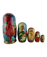 Nesting Dolls 7&quot; 5 Piece, Petrov Vodkin Artist Hand Made Russian Matryoshka - $96.74