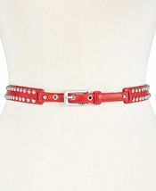 DKNY Dome-Studded Belt Red, Various Sizes - $24.00