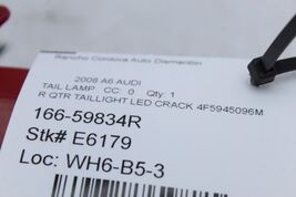 *CRACK* Right Passenger Side Outer Taillight Sedan Fits 05-08 AUDI A6 74986 image 12