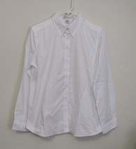 Womens I L Migliore NWT White Long Sleeve Blouse Size Medium - $14.95
