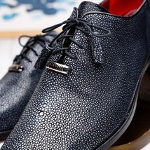 Pannuci Exotic Classic Dress Oxford Shoes Black image 10