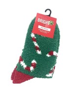 Cozy Green Socks Candy Canes Make the Season Bright Women’s Size 4 - 10 - £4.72 GBP