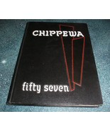 1957 &quot;CHIPPEWA&quot; CENTRAL MICHIGAN UNIVERSITY Yearbook Mt Pleasant, Michigan - $53.34