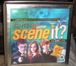 HARRY POTTER 2ND EDITION SCENE IT DVD BOARD GAME IN TIN CONTAINER--COMPLETE - £18.79 GBP