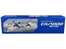 Bombardier CRJ1000 Commercial Aircraft &quot;CRJ1000 Next Gen&quot; Silver Metallic and Bl - £71.63 GBP