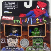 Marvel Minimates Mr Fantastic &amp; World War Hulk 2-Pack Exclusive Brand NEW! - £27.37 GBP