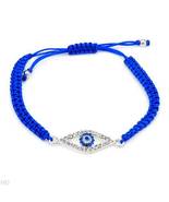  Bracelet With Genuine Crystals Well Made in Metallic Base metal and Blu... - £15.83 GBP