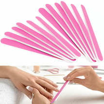 12 Pc Pink Nail File Fine Grit Pro Double Sided Manicure Emery Boards Sa... - $24.69