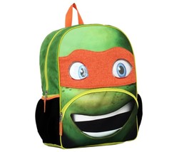 16&quot; Teenage Mutant Ninja Turtle Backpack- Michelangelo Big Face - £18.53 GBP