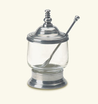 Match Pewter Condiment Jar with Spoon, Item 831.0 - £118.73 GBP