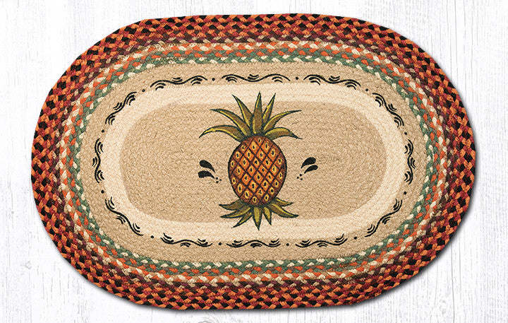 Primary image for Earth Rugs OP-375 Pineapple Oval Patch 20" x 30"