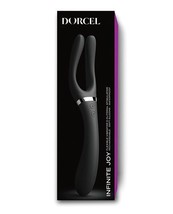 Dorcel Infinite Joy Bendable Forked Vibrator Unisex Masturbator Black - £67.42 GBP