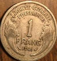 1941 France 1 Franc Coin - £1.30 GBP