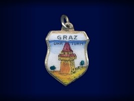 Vintage travel shield charm, Graz, Steiermark, Austria - $29.95