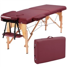 84&#39;&#39; L Massage Table 2-Fold Adjustable Portable Spa/Salon/Tattoo Bed Bur... - £132.97 GBP