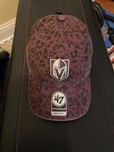 Las Vegas Golden Nights &#39;47 Clean Up Hat RARE Cheetah Print - NWT - $8.80