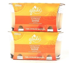 2 Glade SCJohnson Limited Edition Citrus &amp; Shine Hint Of Fresh Berry 2Pk Candles - £22.41 GBP