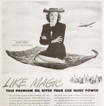 1947 Sinclair Opaline Motor Oil Advertisement Alexis Smith Actress Auto ... - $558.38 MXN