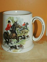 James Kent Ltd Mug 4.5&quot; Staffordshire England Old Foley Fox Hunt horse d... - $8.99