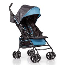 Lightweight Infant Stroller with Compact Fold, Multi-Position Recline Black/Blue - £72.33 GBP