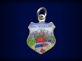 Vintage travel shield charm, Rattenberg, Steiermark, Austria - $29.95