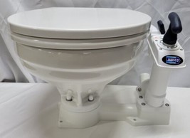 Jabsco Twist N Lock Manual Toilet With Soft Close Seat - Model # 29120-5100 - £178.66 GBP