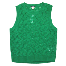 NWT J.Crew Cashmere Pointelle Sweater Shell in Brilliant Kelly Green Vest M - $110.00