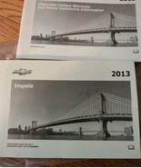 2013 Chevy Chevrolet Impala Owners Manual - $14.84